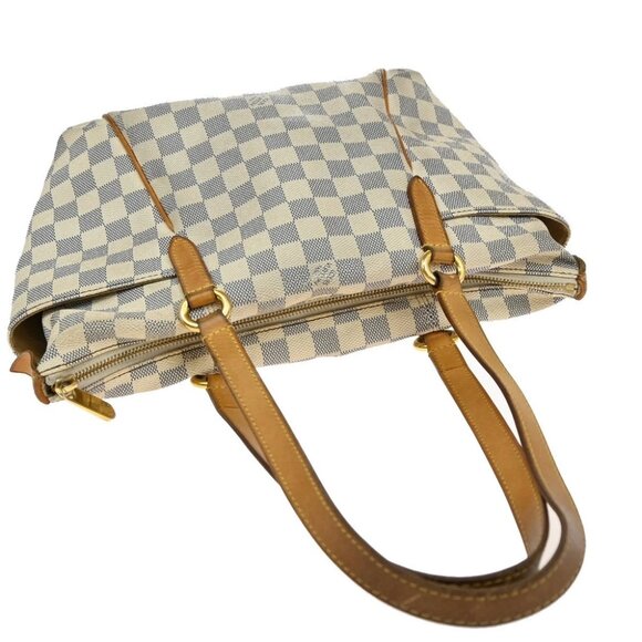 LOUIS VUITTON Totally PM Shoulder Bag Damier Azur Leather White N51261 84KB328 - Picture 12 of 14